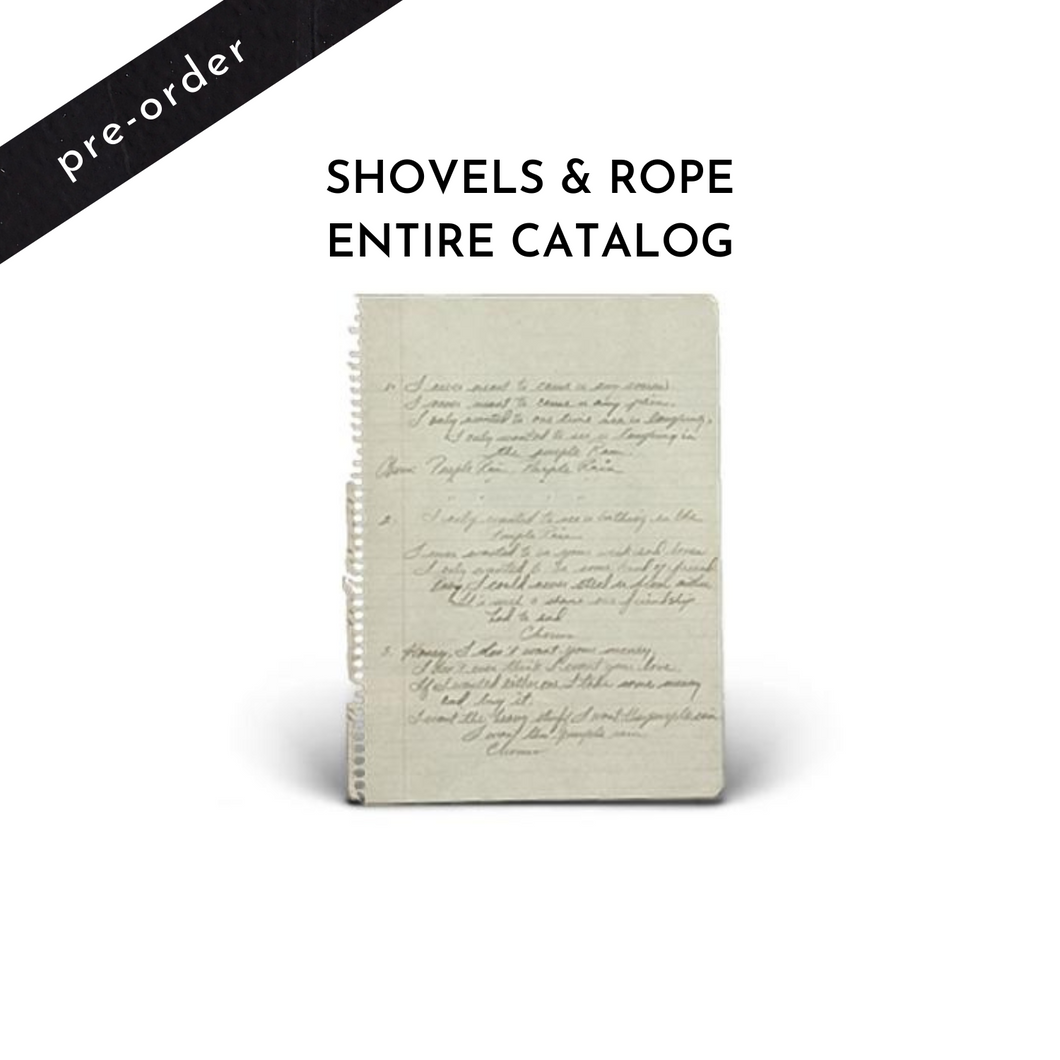 Shovels & Rope Handwritten Lyrics [Pre-Order]
